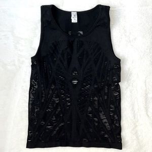 90 DEGREES • WORKOUT TOP BLACK